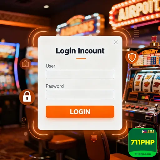 User accessing 711php for secure casino gaming