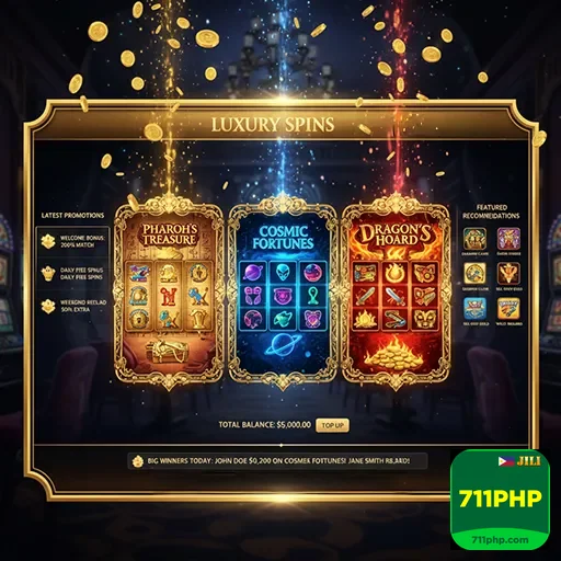 Excited players enjoying exclusive promotions at 711php